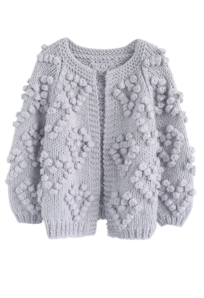 Knit Your Love - Cardigan in lila Farben