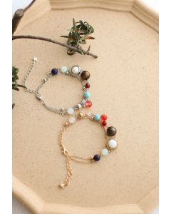 Galaxy Layered Metal Beads Bracelets