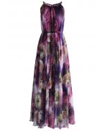 Langes lila Kleid Flowery Mysterious